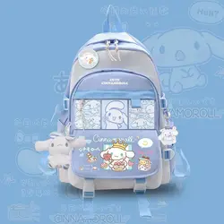 Sanrio School Backpack for College Students Sanrio Cinnamoroll Large Capacity Lightweight Double-Shoulder Light Large Capacity