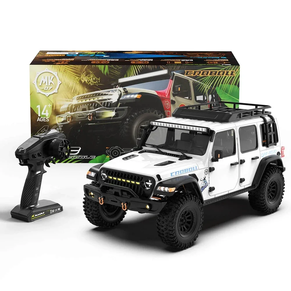 Croboll MK07 نسخة بدون فرش 1/7 RC نموذج التحكم عن بعد الكهربائي سيارة روك الزاحف 4WD RTR ألعاب الأطفال الكبار