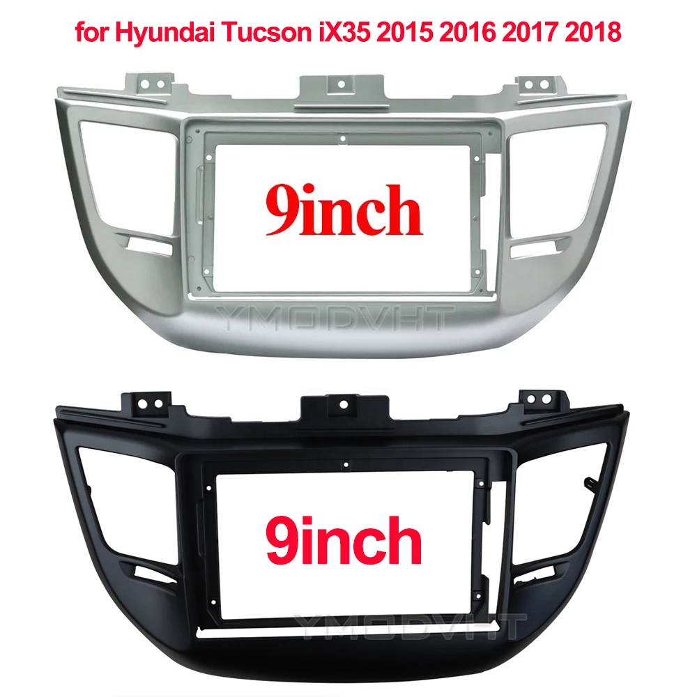 

9-дюймовый автомобильный радиоприемник для Hyundai Tucson iX35 2015 2016 2017, специальный комплект отделки для приборной панели, рамка для DVD, установка для автомобиля