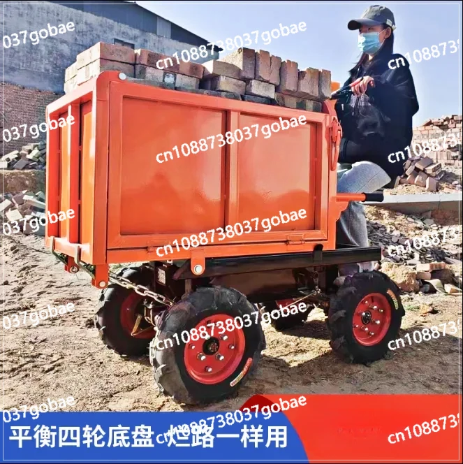 Xk Construction Site Electric Trolley Gray Hopper Tricycle Dump Dump Dump Truck Feeding Sand Pulling