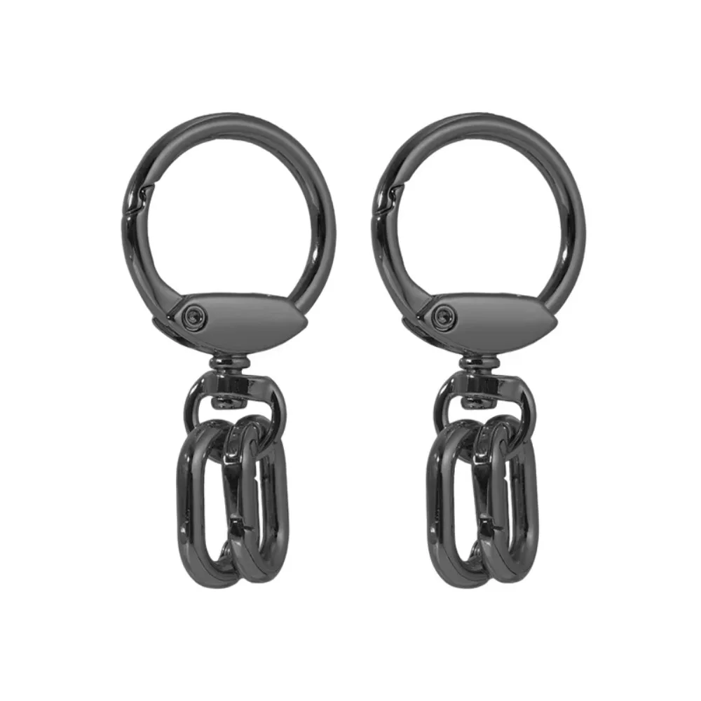 

2 PCS Connector Clasps Metal Swivel Clasp Clips Spring Ring Hook Rings O-ring Buckle Keychain DIY Crafts