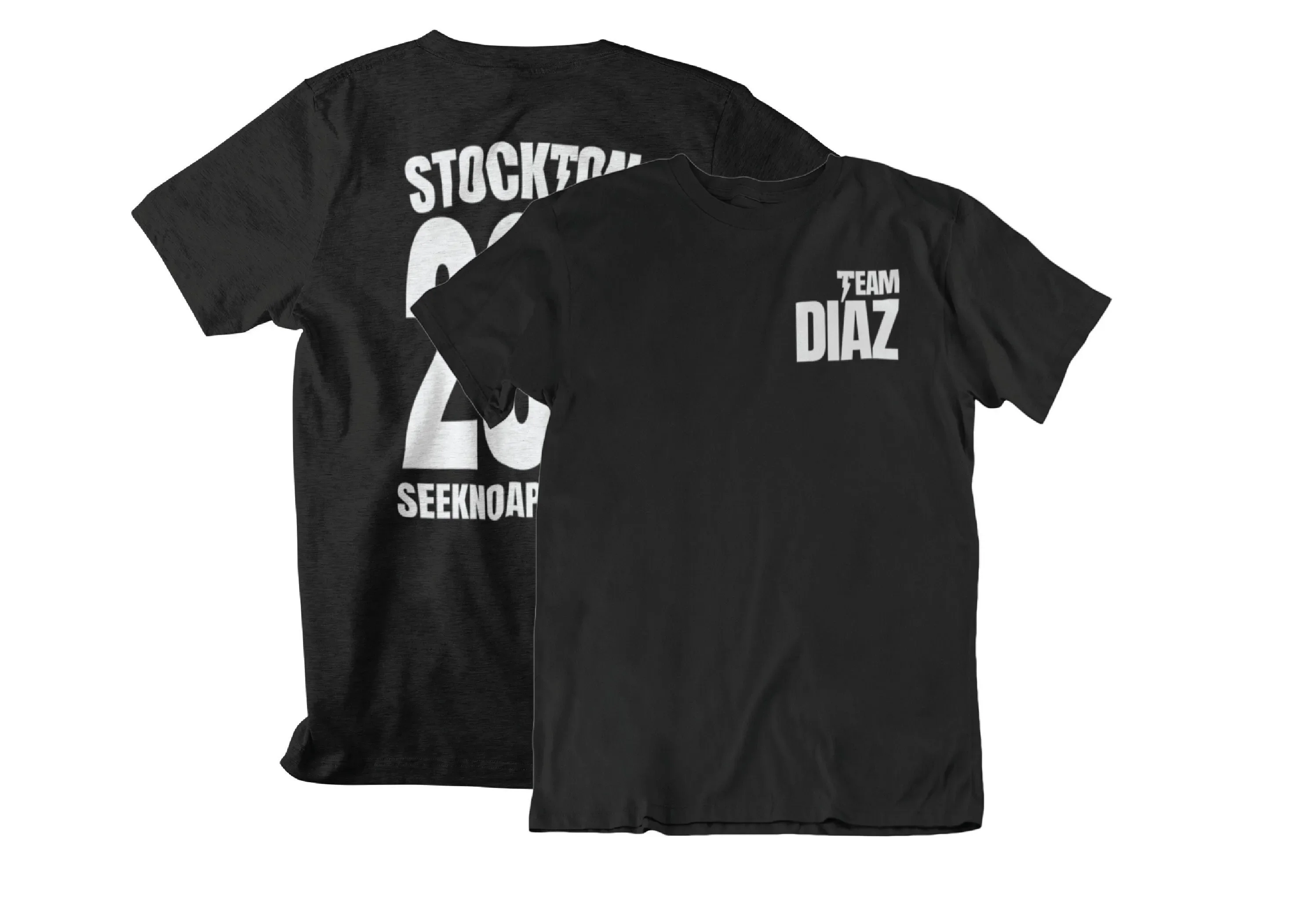Team Diaz Stockton 209 Seek No Approval Front Back T Shirt