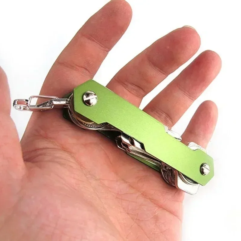 Smart Key Holder for Men Clip Portable Compact Keychain Key Hard Aluminum Oxide Intelligent Flexible Case Key Organizer Tools