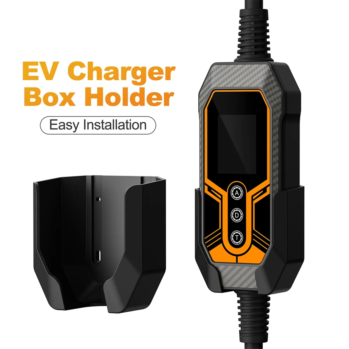 A002 EV Charger Holder High Strength Hook Easy Install Fixed Wall Mount for Portable EV Charger 7KW 11KW EVSE