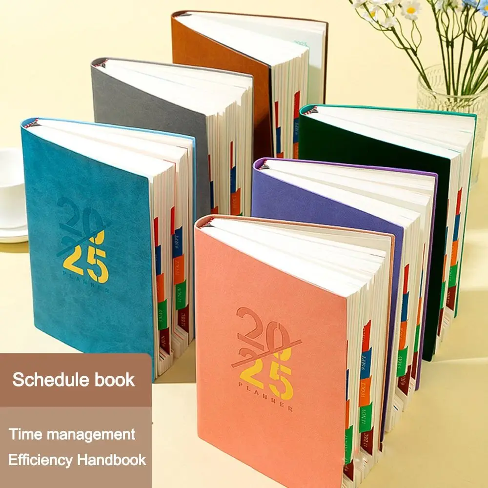 Portable Daily Calendar Daily Work Plan Daily Schedule Appointment Book Daily Planner 2025 A5 Diary Book