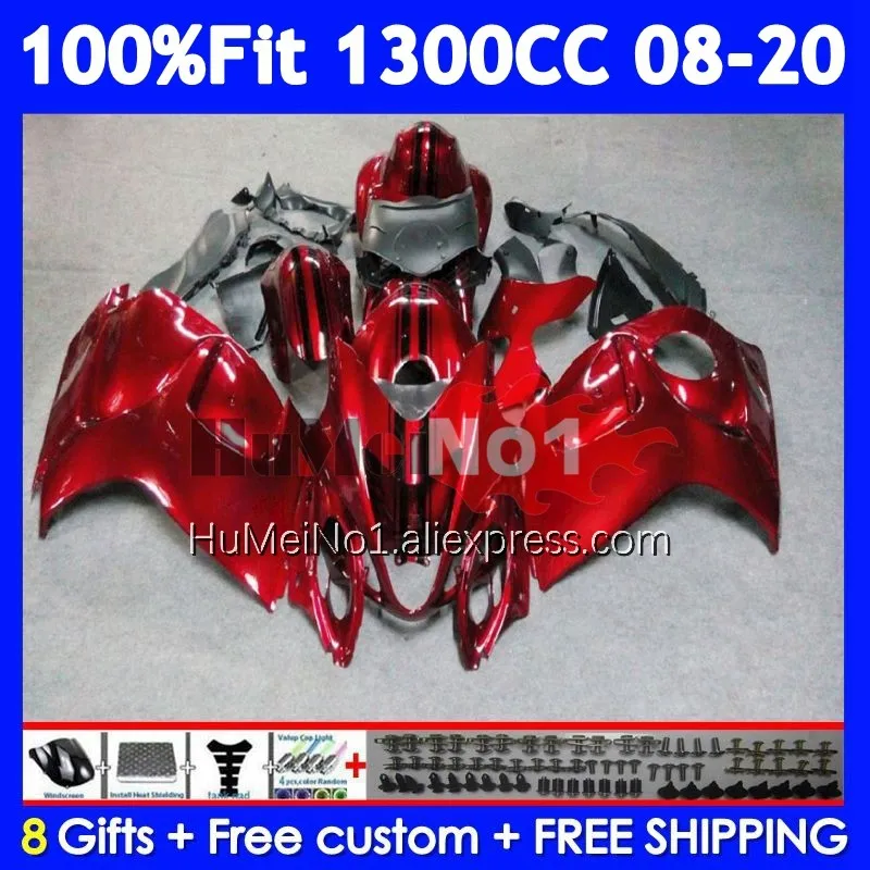 Fairing For SUZUKI GSXR 1300 Hayabusa GSXR-1300 127No.17 GSXR1300 2008 2009 2010 2011 2012 2013 14 Stock red 15 16 17 18 19 20