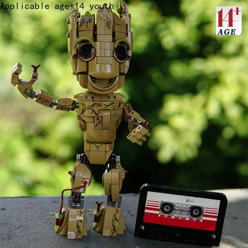 

В наличии 76217 дерево Baby Groot модель игровой дисплей наборы строительных блоков 476 шт. для детей мальчиков друг забавные подарки на Рождество и день рождения