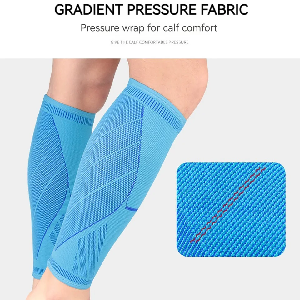 1Pcs Running Athletics Compression Sleeves Leg Calf Shin Splints Elbow Knee Pads Protection Sports Safety Unisex