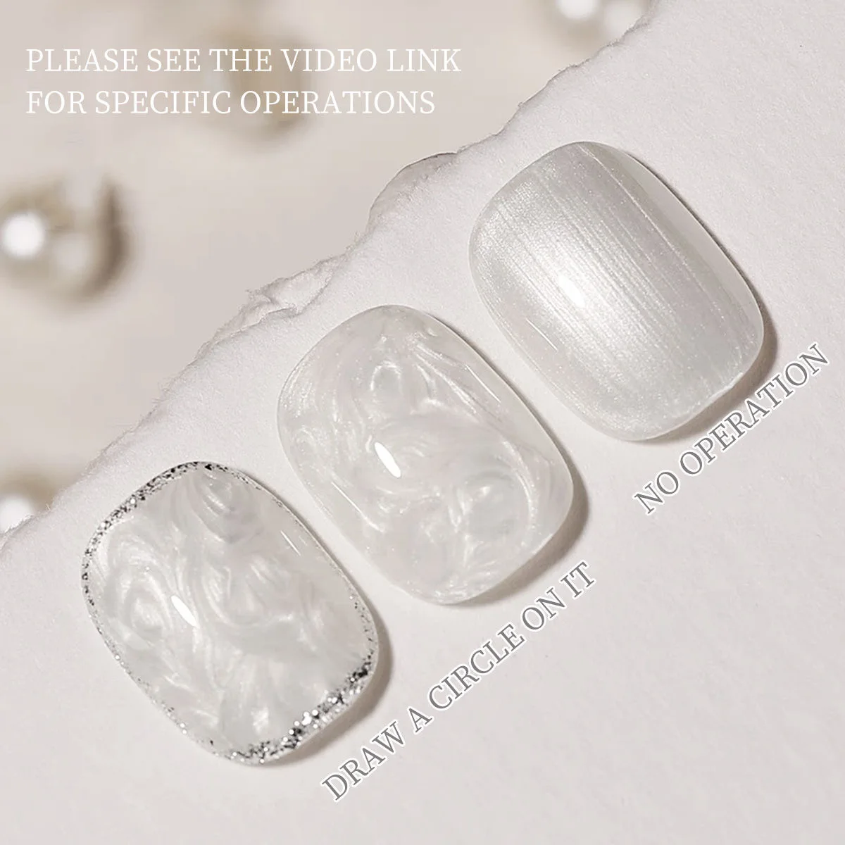 1-12pcs TC New Pearlescent Pearl White Thread Gel Nail Polish UV/LED Soak Off Gel, Suitable For Home Nail Salon For Wedding Gift image 4