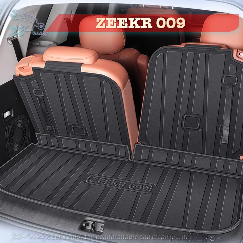 

Для ZEEKR 009 2024, индивидуальный коврик для багажника автомобиля, всесезонный коврик для багажника, 3D-образный лазерный измерительный коврик для багажника, защитный коврик для багажника