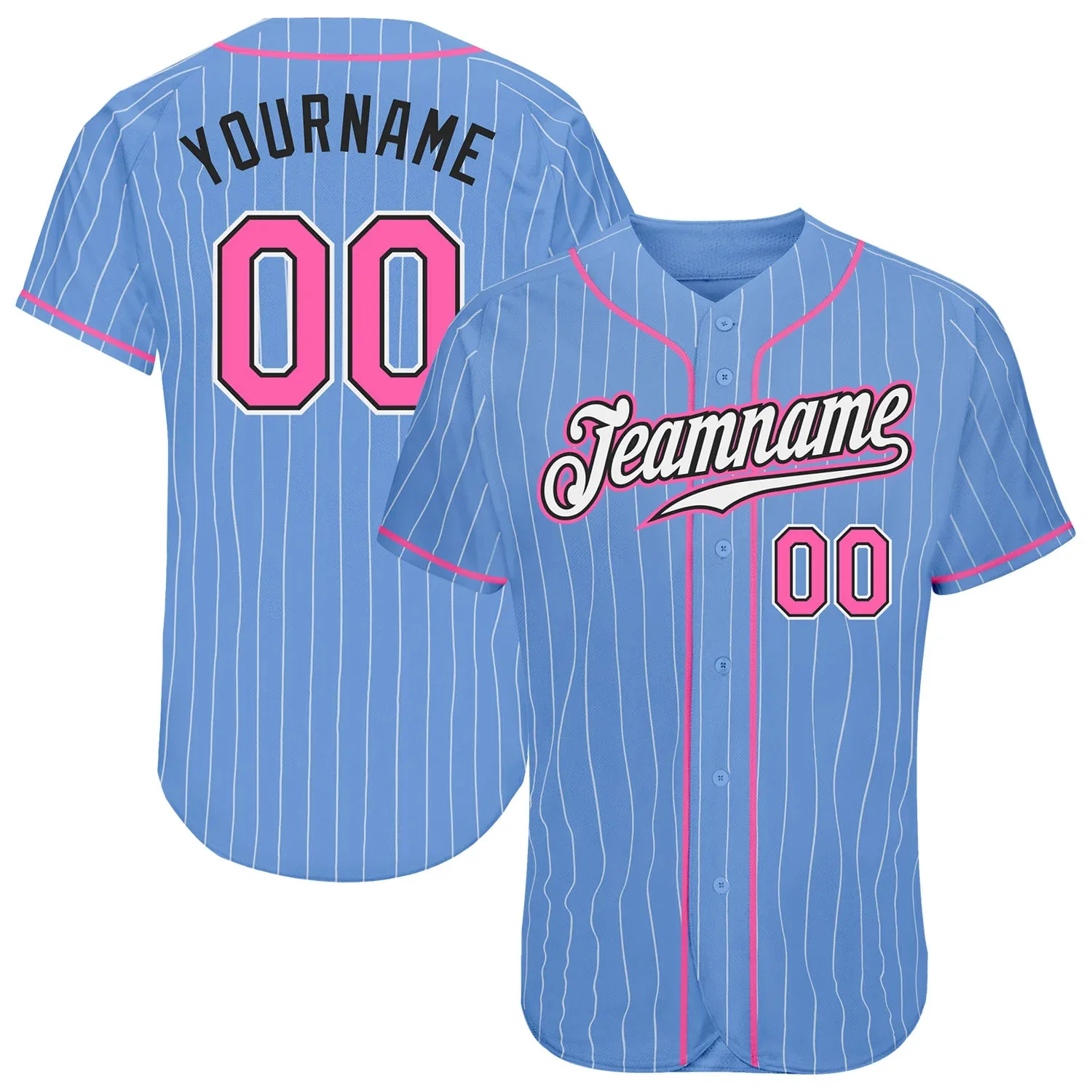 

Blue Pink Colorful Custom Baseball Jersey Shirt 3D Printed for Men and Women Shirt Sport Unisex Tops