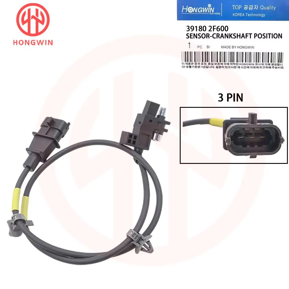 Crankshaft Position Sensor OEM 39180-2F600 For Hyundai Palisade 2.2L 2020-2024 Hyundai Tuscon 2010-2015 Hyundai Santa Fe