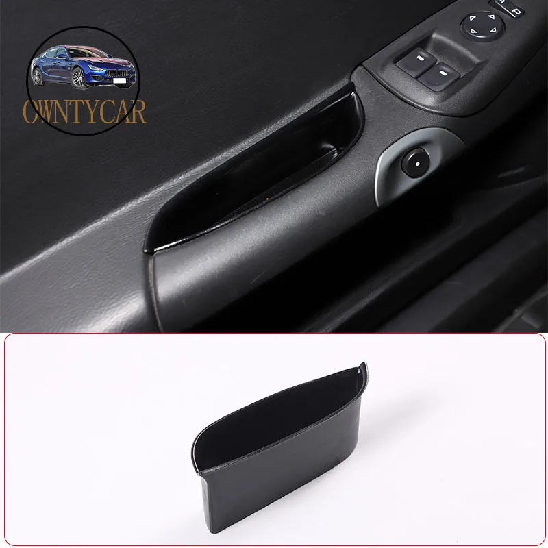 For Chevrolet Corvette C6 2005-2013 ABS Black Door Handle Storage Box Multifunctional Storage Box Car Interior Accessories