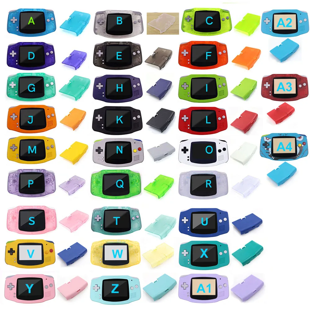 

Крышка аккумулятора типа C, полный корпус, подходит для GBA V5, комплект ламинированной подсветки ЖК-дисплея и кнопка поддержки экрана GBA V2, индивидуальная кнопка