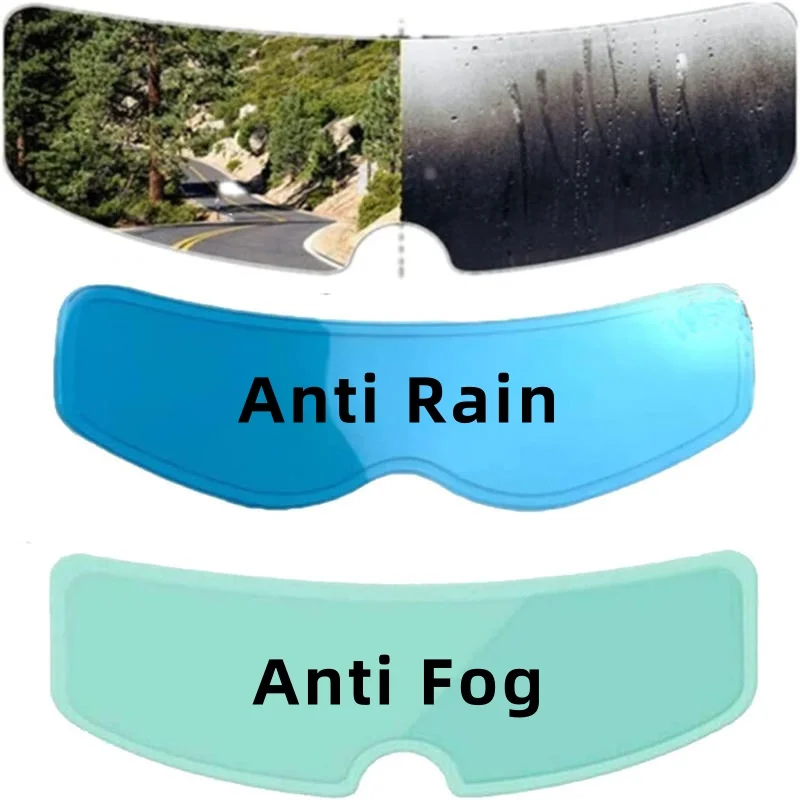 

2025 New1-2Pcs Motorcycle Helmet Clear Rainproof/Anti-fog Film Lens Durable Nano Coating Sticker Safety Driving Moto Accessories
