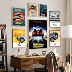 Back To The Future Poster Movie Sticky Posters Retro Kraft Paper Sticker DIY Room Bar Cafe Aesthetic Art Wall Painting Classic