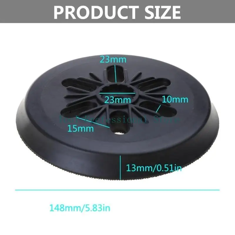 57QF Practical Polishing Disc 6 Inch 6 Hole Hook & Loop Sanding Pad Fit for BOSCH Sander AC 150 Polishing Grinding Machine