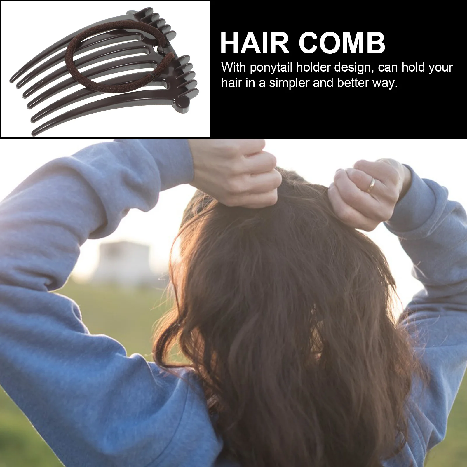 

4 шт., свадебные заколки для волос, держатели для хвоста, легкие свадебные аксессуары для волос, боковые расчески для женщин, держатель для хвоста