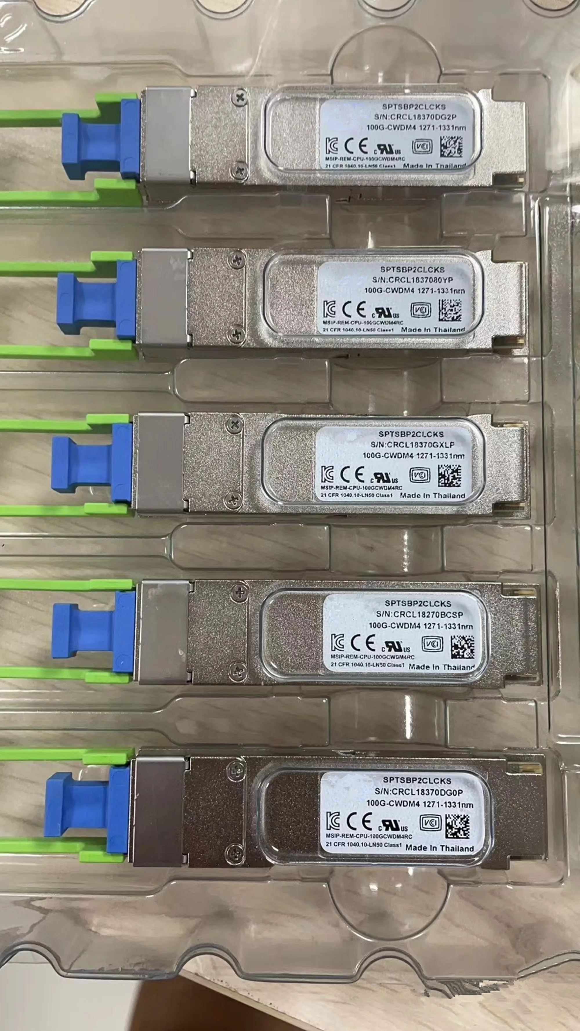 1PCS 100g Fiber Switch SPTSBP2CLCKS QSFP28 100G CWDM4 1271-1331nm 100g Optical Transceiver/Qsfp 100GB