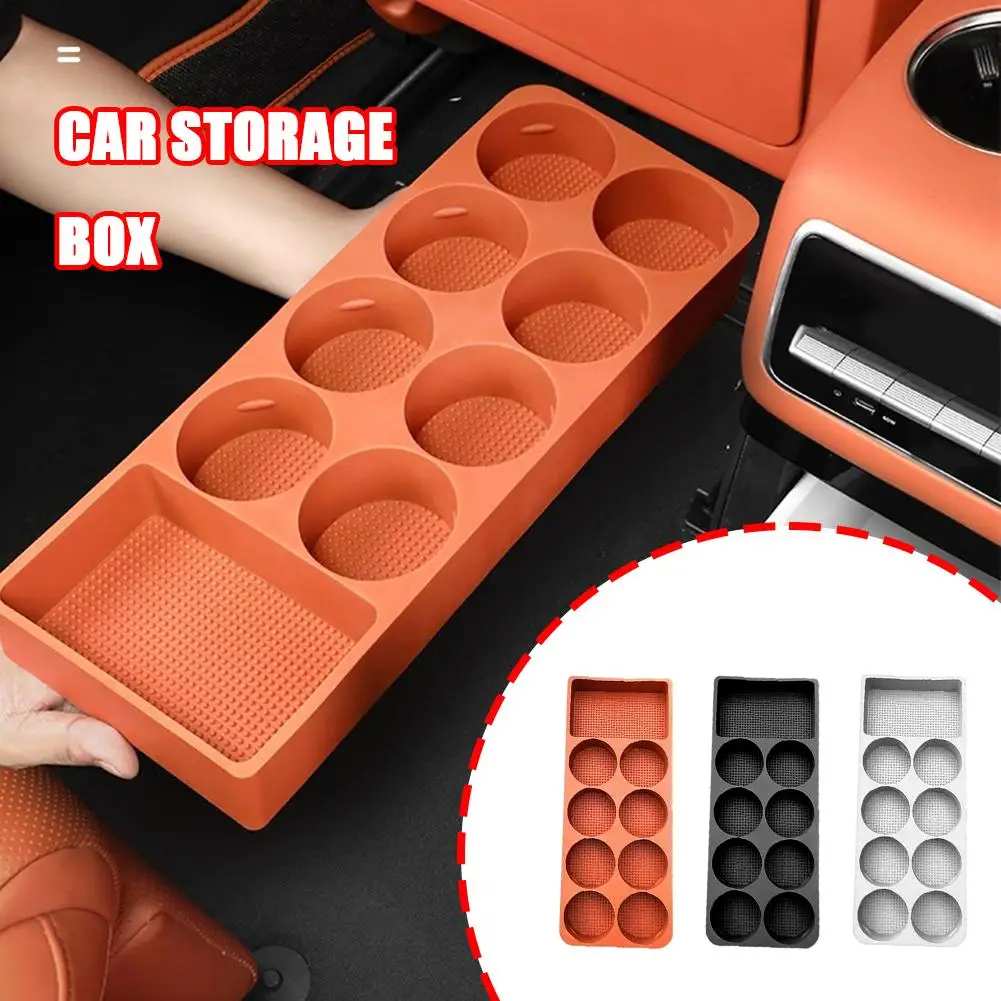 

Refrigerator Organizer Silicone Mat For LEADING IDEAL LiXiang L9 Refrigerator Fixed Anti-Skid Cup Holder Container Tray D8U5