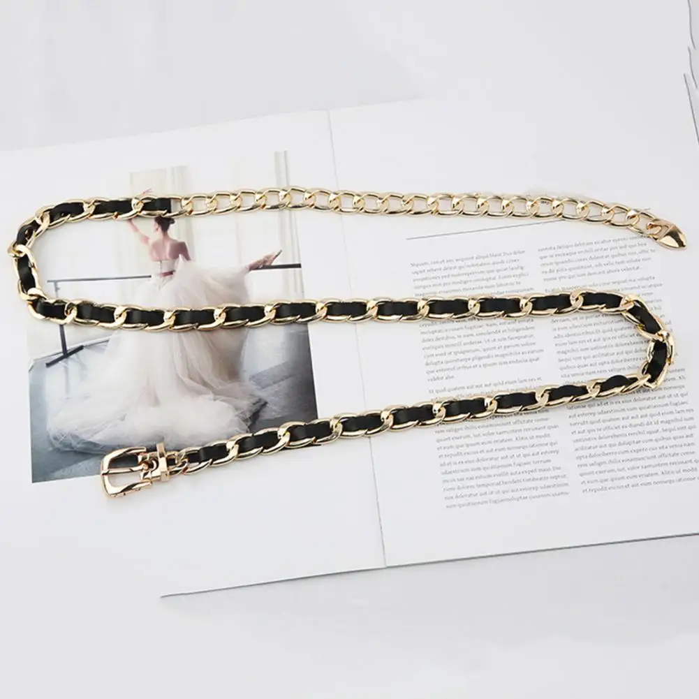 

Fitted Portable Extended Length Contrast Color Men Waist Strap Clothes Ornament