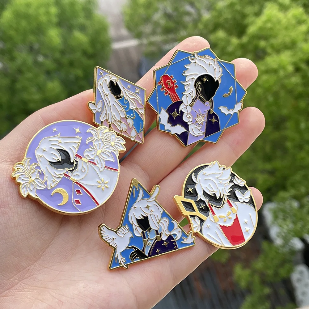 Creative Delicate Game Sky Children of The Light Brooch Badges Enamel Pins for Fans Cosplay Accessories Gifts