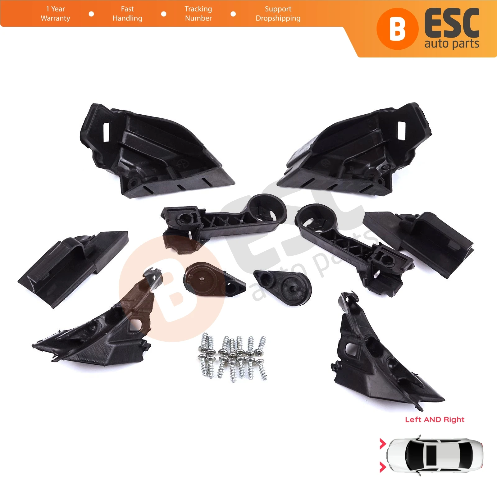 EHL573 Headlight Holder Mount Repair Bracket Tab Left Right Side for Vauxhall Opel Astra J P10 2009-2015 4/5 Door GTC 2011-2018