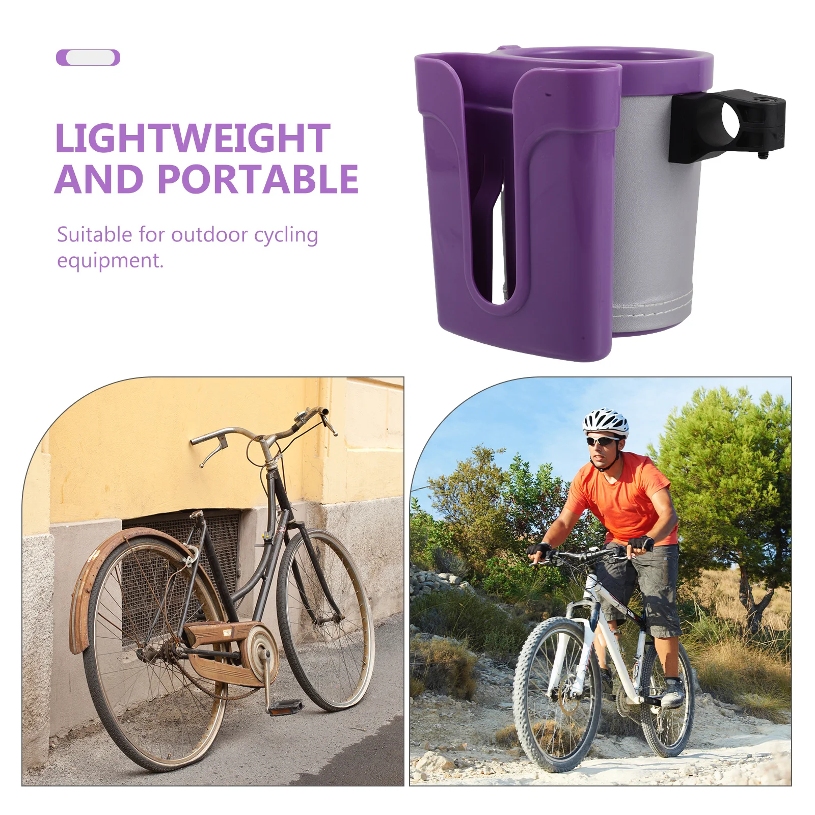 1pc Bicycle Cup Holder Multifunctional Phone Water Bottle Mount For Bike Handlebar Cycling Accessories Outdoor Ride Bracket