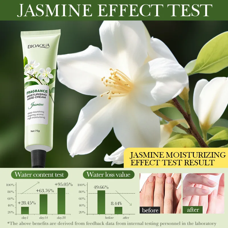 

Jasmine Moisturizing Hand Cream Hydrating Balm for Dry Skin Ideal for Autumn and Winter