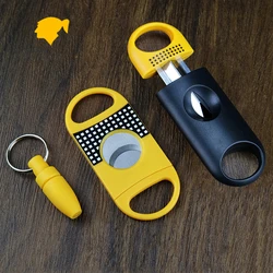 3 Cigar Sets Classic Cigar Cutter v Cut Pocket Stainless Steel Sharp Blade Guillotine Puncher Cutting Knife Accessory