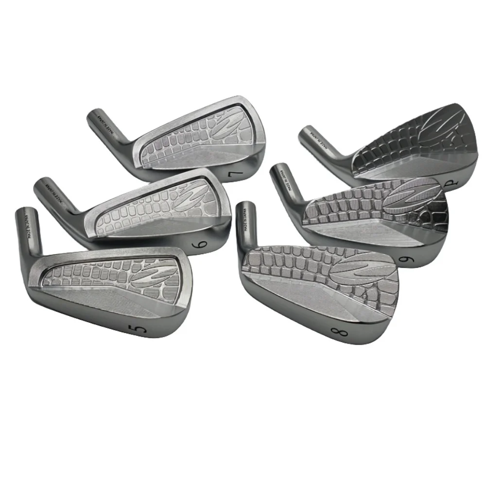 ZOD Golf Irons with Shaft and Grips ,silver/black 5.6.7.8.9.P 6PCS, Soft Iron Forged, 2024 Golf Clubs, 6Pcs