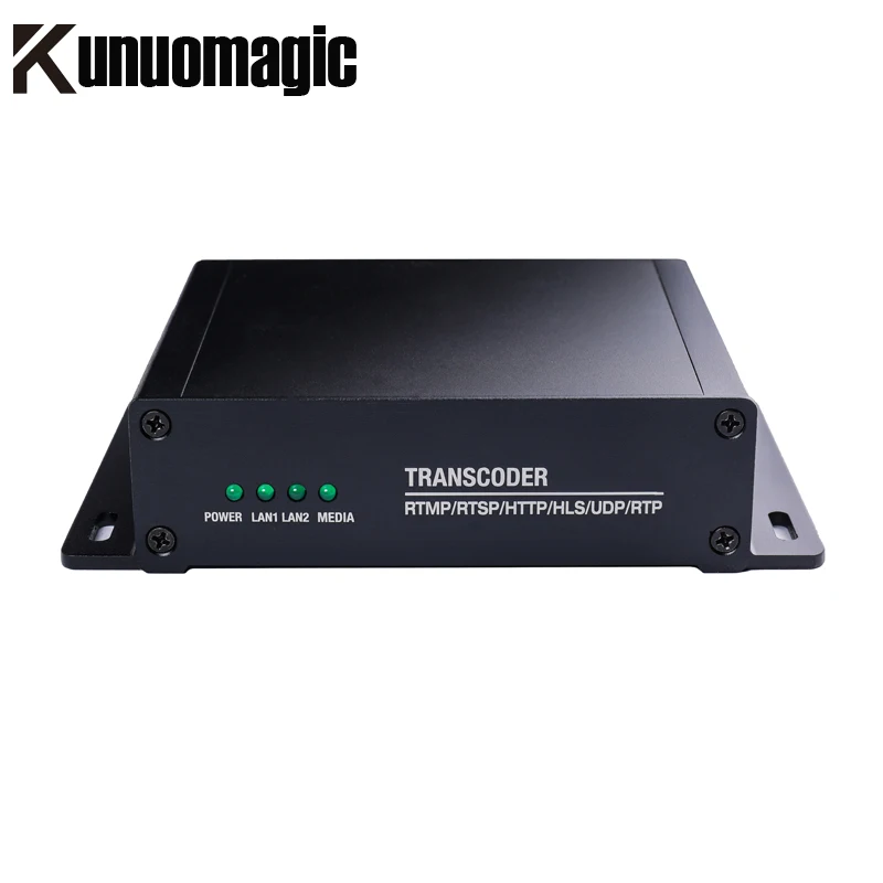 H.265 H.264 9in1 IPTV Transcoder IP إلى IP Transcoder مع SRT HLS RTMP RTSP HTTP UDP Unicast/Multicast