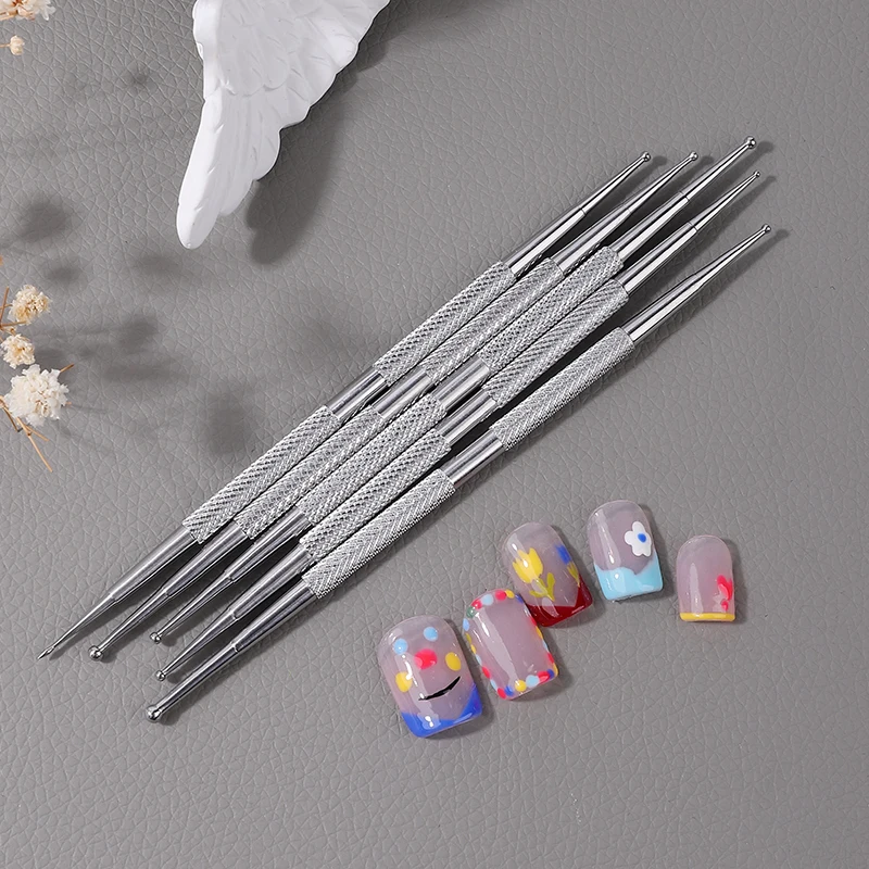 Nail Dotting Tool for Mandala Painting Rhinestone Picker Nail Art Pen Dots Tools Rhinestones Applicator Pointer for Decoration