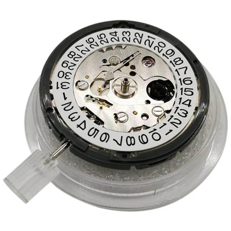 NH35 Bewegung Tag Datum Set Hohe Genauigkeit Automatische Mechanische Uhr Handgelenk mit Bewegung Uhr Stahl Stem