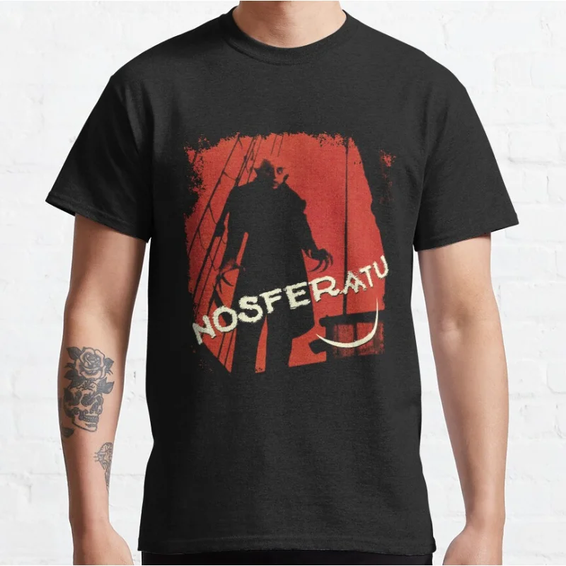 

Nosferatu horror Movie Bram Stokers Dracula Monster Gift graphic t shirts The Mystery Hunter scary halloween tops All size S-6XL