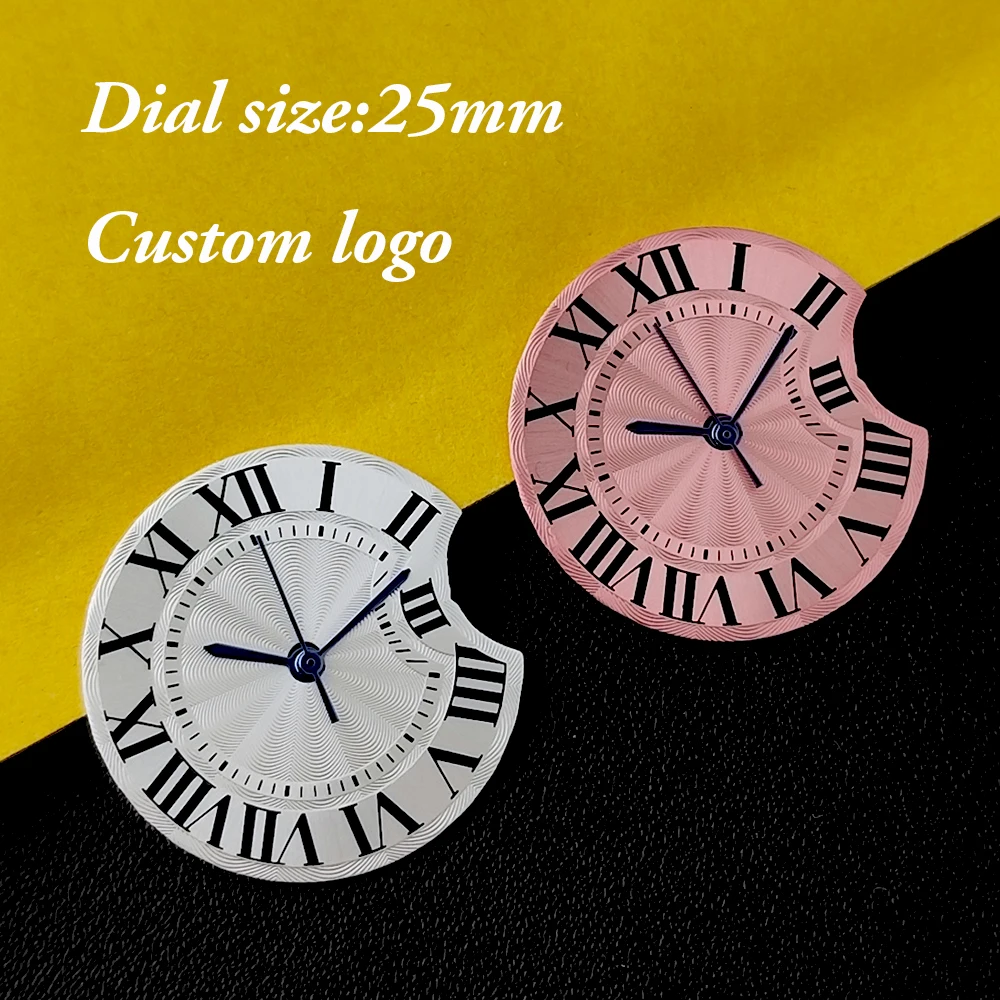 

Циферблат NH05 для женских автоматических часов, 25 мм, с возможностью нанесения логотипа, циферблат с римскими цифрами, подходит для механизма NH05, аксессуары для часов