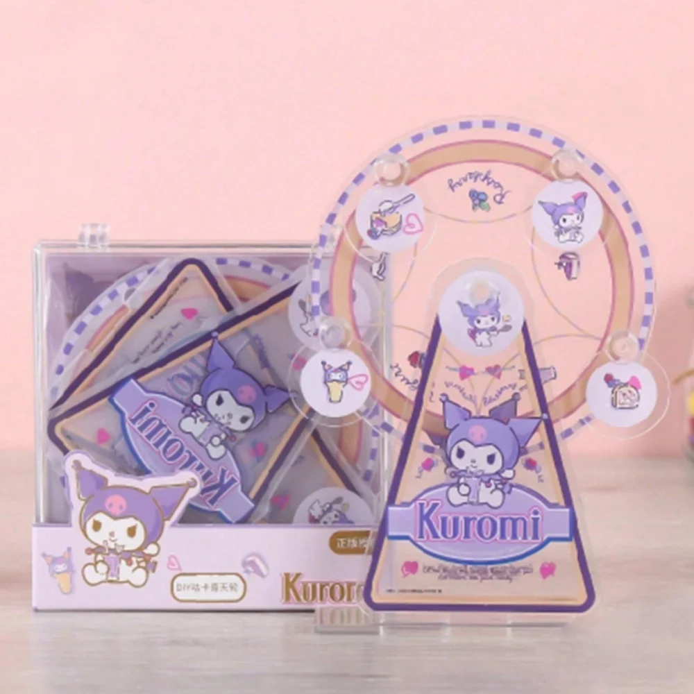 1 set de décoration créative en acrylique Kuromi DIY pour grande roue Guka, idéal pour les fêtes d'anniversaire, petits cadeaux créatifs, cadeau de Saint-Valentin ﻿