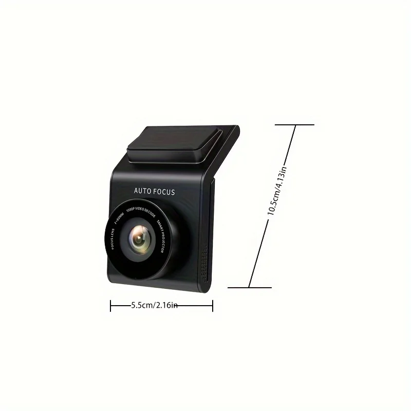 2.3 Inch Car Driving Recorder HD Night Vision Recording Sheet Universal Hidden Car Free Installation Single Len Cycle Recording