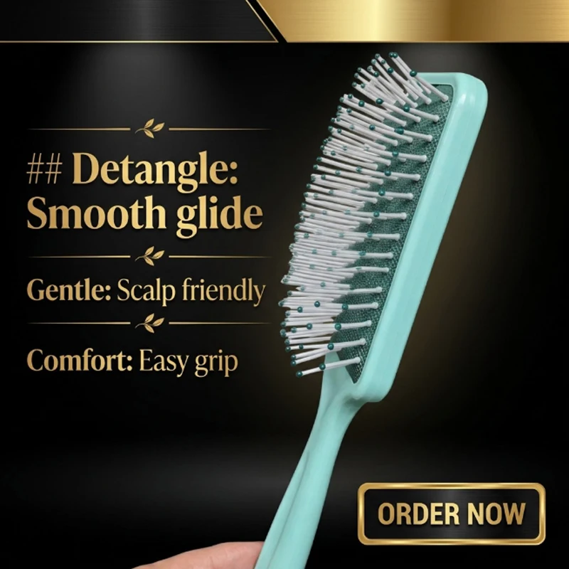 Personalized Customized Color Styling Massage Comb Girl'S Heart Portable Air Bag Comb Anti-Static Cartoon Hair Comb Special Gift