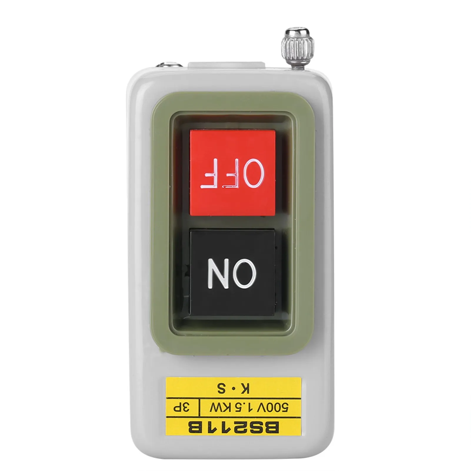 Push Button  10A Self Locking On Off  Practical Stable Plastic Iron for Electrical Circuit 50Ω Contact Resistance