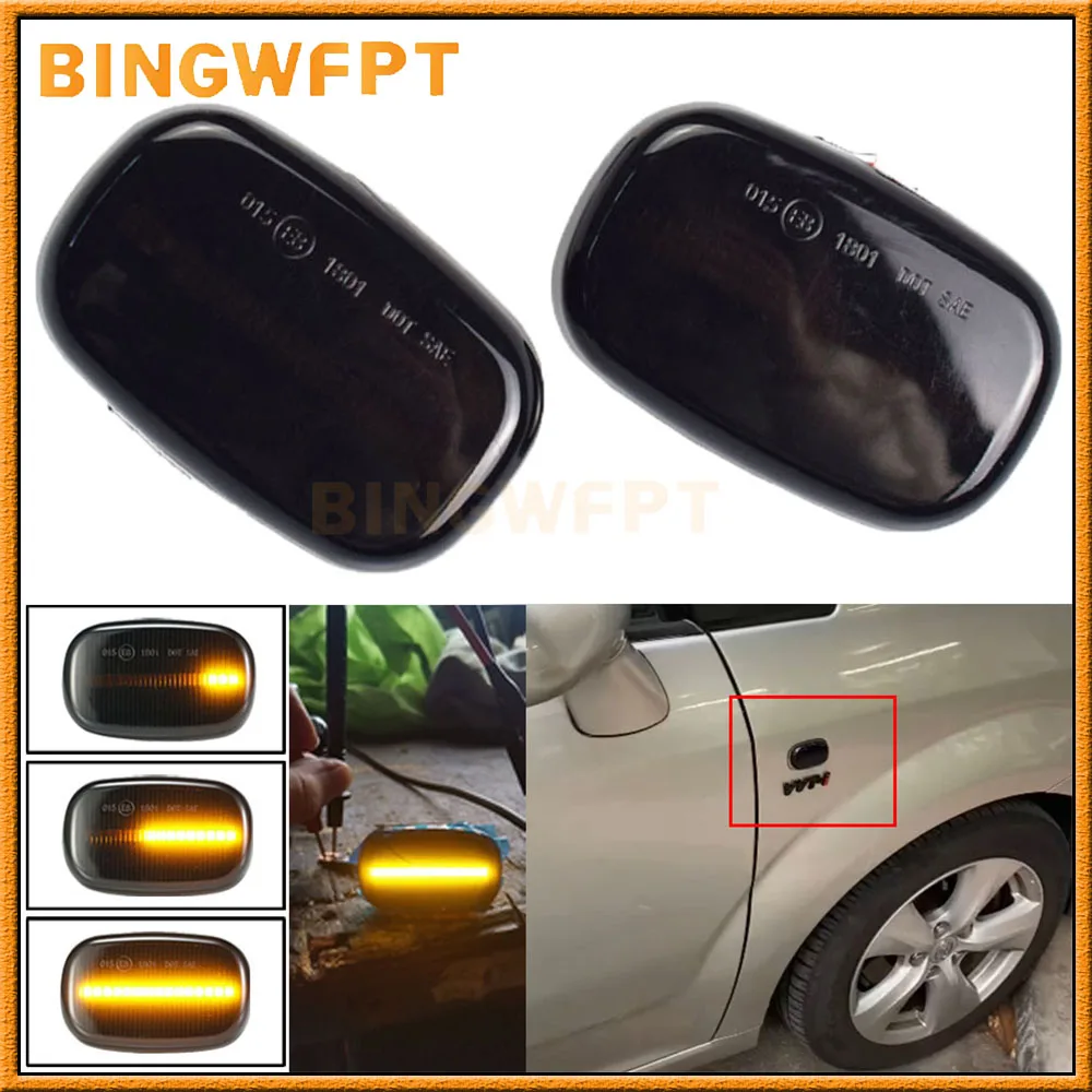 2PCS Car Dynamic Side Marker Blinker Light For Toyota Camry (Vista) SV4/CV4 1994-2003