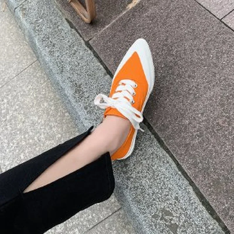 Women\'s Sneakers 2024 Fashion Thick Sole Designer Canvas Casual New Thick Sole Summer Casual Vulcanized Shoes Basic Solid Color