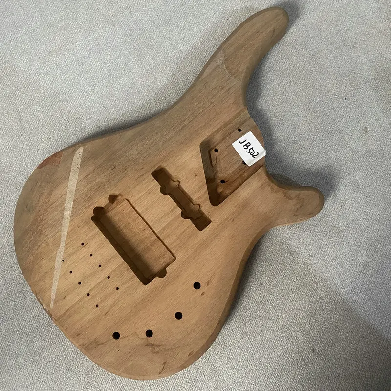 JB502 Unfinished Soild Redwood 5 Or 6 String Electric Guitar Bass Body Custom Pickups No Paints DIY Part Best Selling Item