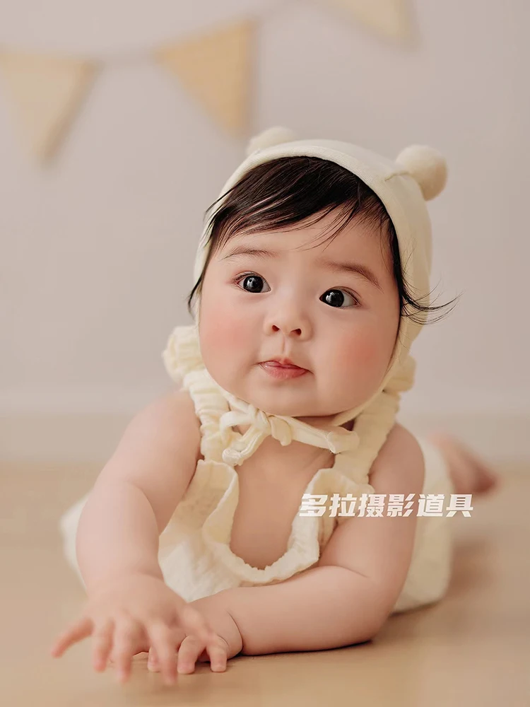 New Childrens Photography Clothing Props Baby Hundred Day Photo Taking Clothes Little Bear Theme Studio Photo disfraz bebes