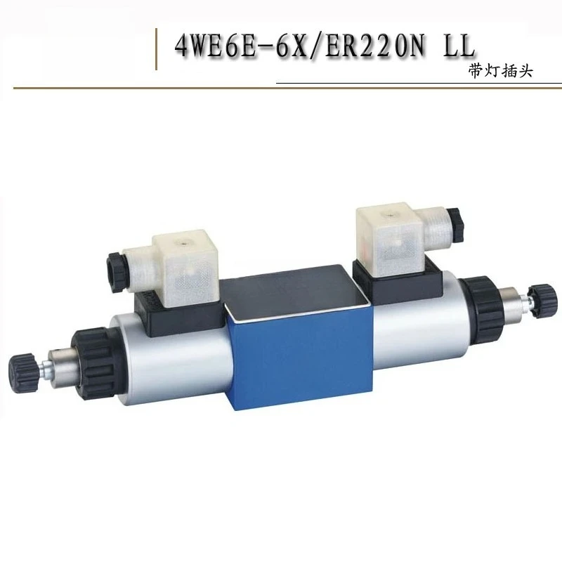 Solenoid directional valve with self-locking button 4WE6 type multi-function symbol selection