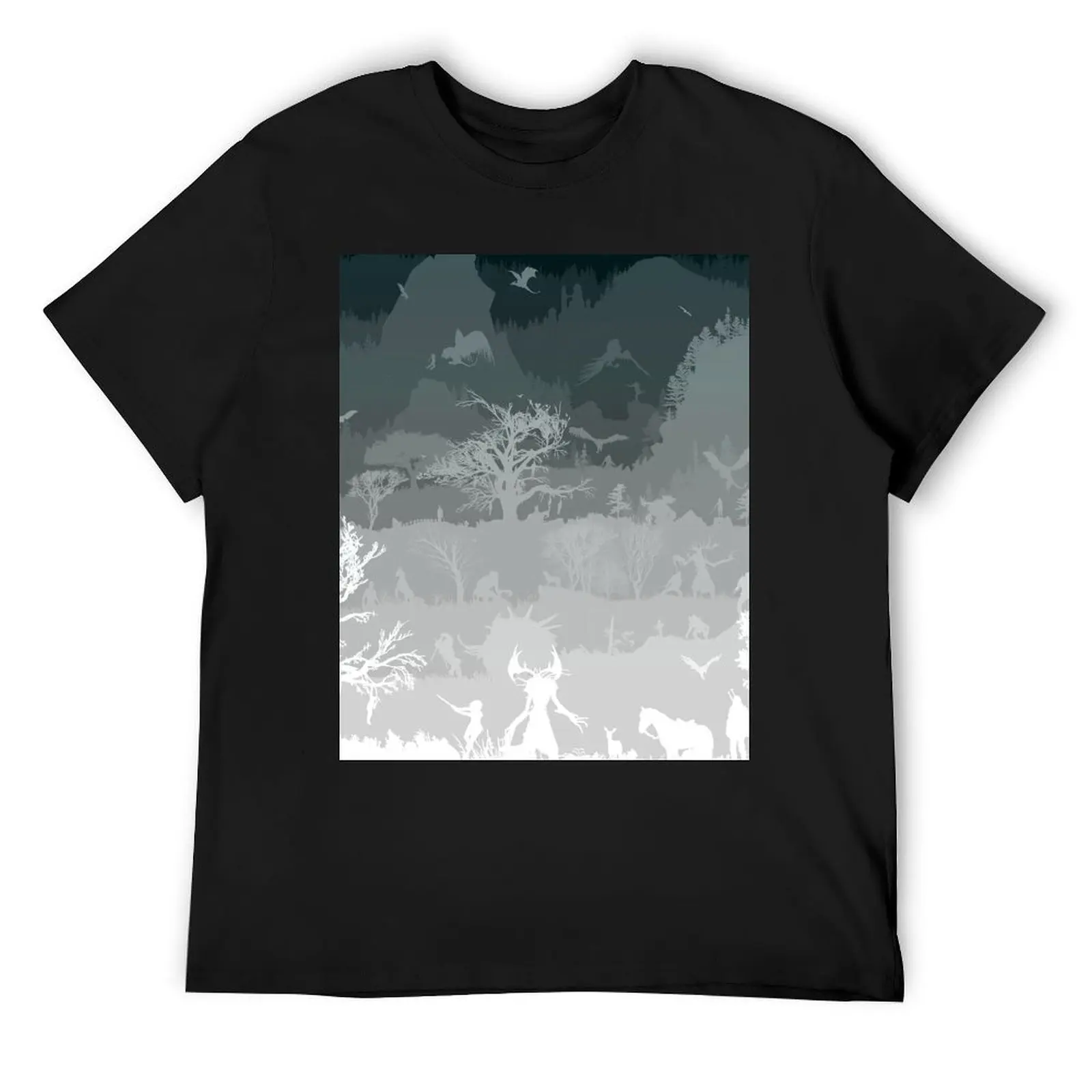 

Inverted WITCHERSCAPE (White/Blue) T-Shirt