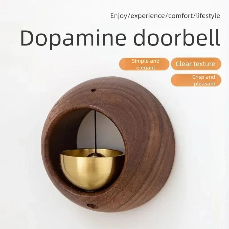 

Dopamine Cat Paw Wind Chime Magnetic Copper Bell Self-Adhesive Door Bell Entrance Reminder Home Decor Housewarming Gift