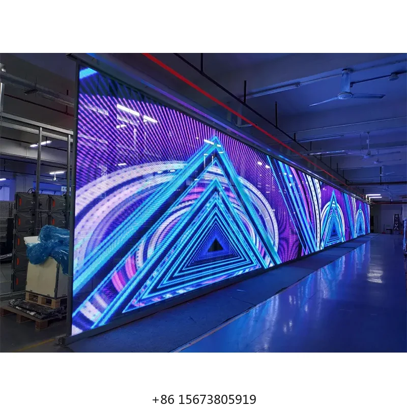 

High Brightness Adhesive P2.9-P5.8 Led Flexible Transparent Film Display for Retail Stores Building Shops Showroom