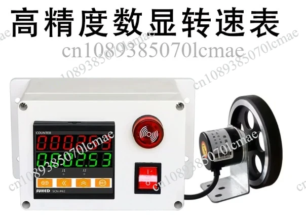 SCN-P62 Electronic Digital Meter Counter Rolling Wheel 12V/24V/220V Length Measurement Test Equipment Automatic Coder
