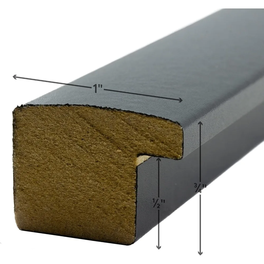 24 X 36 palec snímek formulovat akryl obklad, lepenky opora a drát závěsný souprava dřevo kompozitní materiál černá, sada z 4